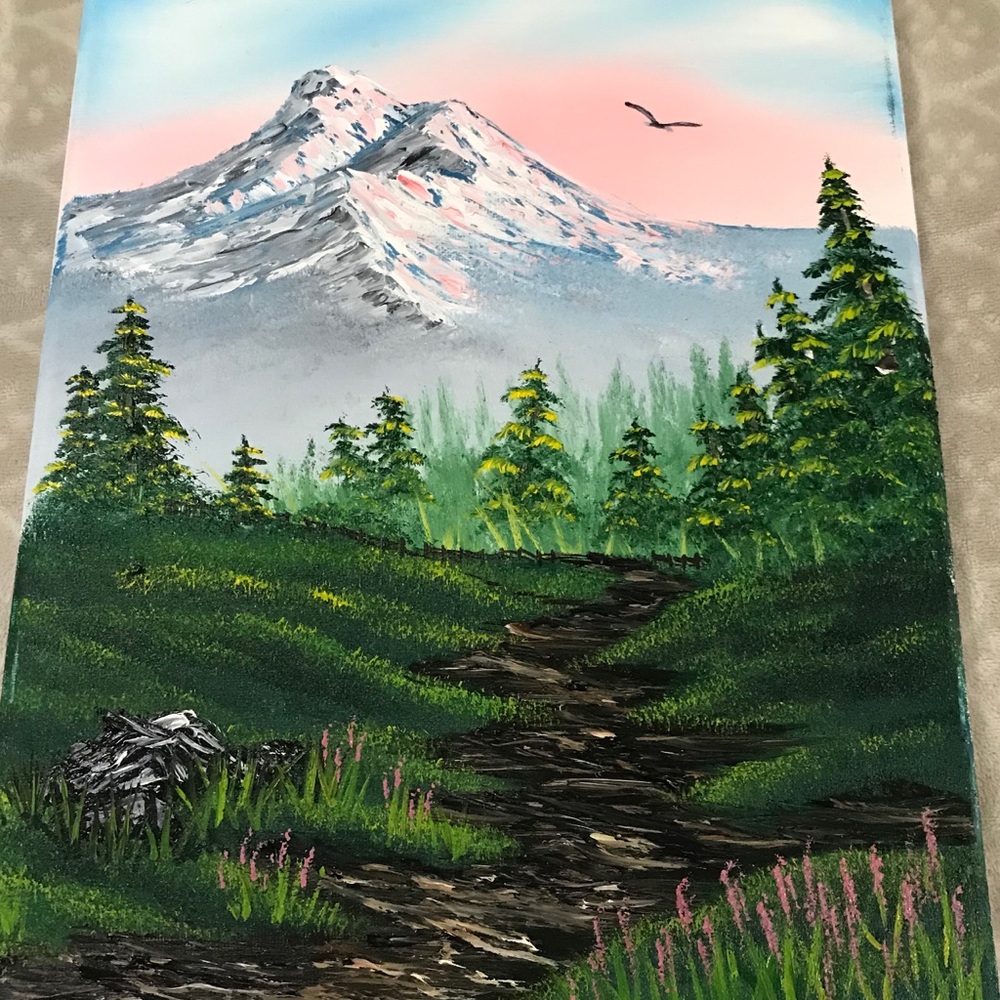 ORIGINAL OIL PAINTING, BOB ROSS INSTRUCTOR 11x14